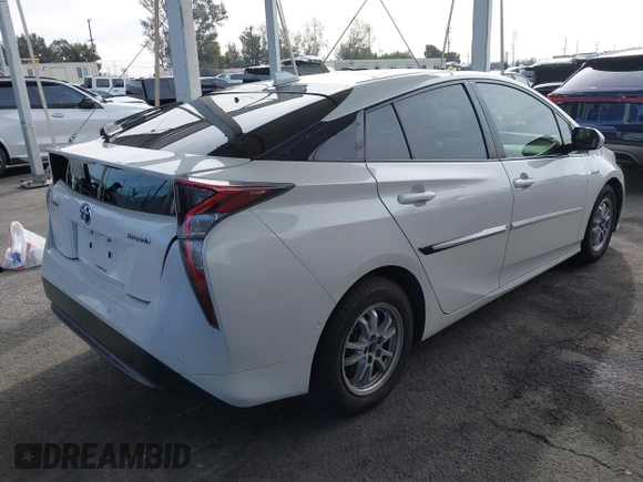 2018 Toyota Prius Two with VIN JTDKARFU7J3054710, listed as a IAAI auction lot 41372798 with 347,148 mi miles. Bid and sale history available at carsss.com. Image 4.