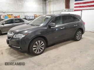 2015 Acura MDX Tech Pkg with VIN 5FRYD3H42FB014698, listed as a Copart auction lot 52324975 with 101,048 mi miles and Clean Title. Bid and sale history available at carsss.com. Image 1.