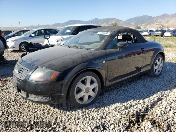 2001 Audi TT z VIN TRUTX28N611043554, wystawiony jako Copart lot #71027394 z przebiegiem Nie podano mil oraz Czysty tytuł • Clean title. Historia ofert i sprzedaży dostępna na DreamBid. Obrazek 1.