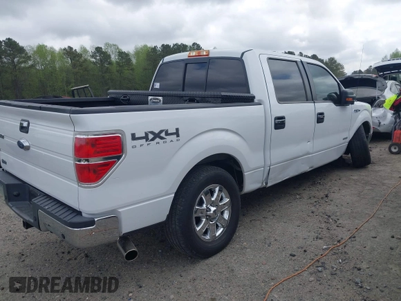2013 Ford F-150 XL with VIN 1FTFW1ET9DKE31951, listed as a IAAI auction lot 41918223 with 235,469 mi miles. Bid and sale history available at carsss.com. Image 4.