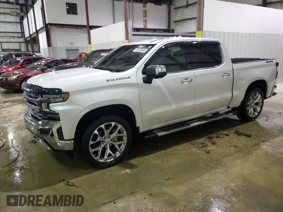 2020 Chevrolet Silverado 1500 LTZ with VIN 3GCUYGED4LG331937, listed as a Copart auction lot 45133695 with 38,065 mi miles and Salvage Title. Bid and sale history available at DreamBid. Image 1.