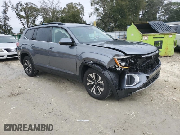 2024 Volkswagen Atlas SE z VIN 1V2LR2CA7RC566105, wystawiony jako Copart lot #42130995 z przebiegiem 7 794 mil mil oraz Nie do naprawy • Non repairable. Historia ofert i sprzedaży dostępna na DreamBid. Obrazek 4.