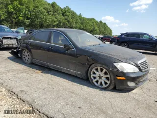 2007 Mercedes-Benz S-Class 5.5L V8 with VIN WDDNG71X87A029634, listed as a Copart auction lot 66545494 with 0 mi miles and Clean Title. Bid and sale history available at carsss.com. Image 4.