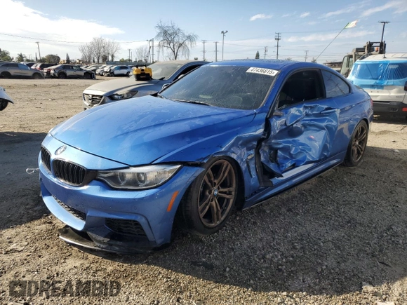 2014 BMW 4 Series 428i with VIN WBA3N7C56EF718698, listed as a Copart auction lot 47436615 with 118,154 mi miles and Salvage title. Bid and sale history available at DreamBid. Image 1.