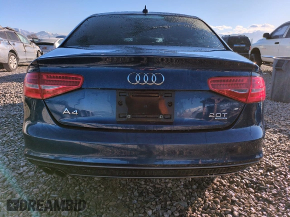 2014 Audi A4 Premium with VIN WAUBFAFL3EN033449, listed as a Copart auction lot 88979555 with 143,160 mi miles and Salvage Title. Bid and sale history available at carsss.com. Image 6.