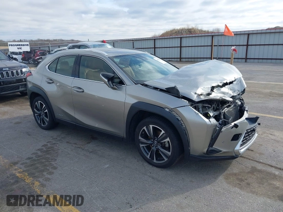 2019 Lexus UX 250h with VIN JTHU9JBH4K2005403, listed as a IAAI auction lot 41952074 with 73,883 mi miles and . Bid and sale history available at DreamBid. Image 1.