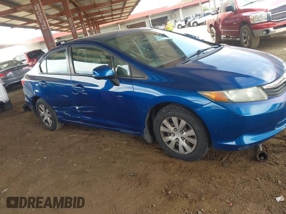 2012 Honda Civic LX z VIN 19XFB2F51CE359968, wystawiony jako IAAI lot #42350373 z przebiegiem 126 215 mil mil oraz . Historia ofert i sprzedaży dostępna na DreamBid. Obrazek 6.