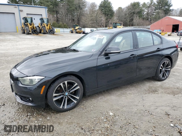 2018 BMW 3 Series with VIN WBA8F1C55JK898449, listed as a Copart auction lot 47786005 with 90,981 mi miles and Salvage title. Bid and sale history available at DreamBid. Image 1.