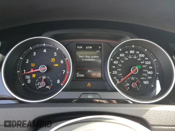 2019 Volkswagen Golf GTI S with VIN 3VW6T7AU2KM022686, listed as a Copart auction lot 63297634 with 25,586 mi miles and Salvage Title. Bid and sale history available at carsss.com. Image 9.