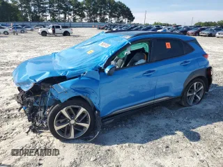 2021 Hyundai Kona Limited with VIN KM8K33A57MU605543, listed as a Copart auction lot 59509785 with Not provided miles and Clean title. Bid and sale history available at DreamBid. Image 1.