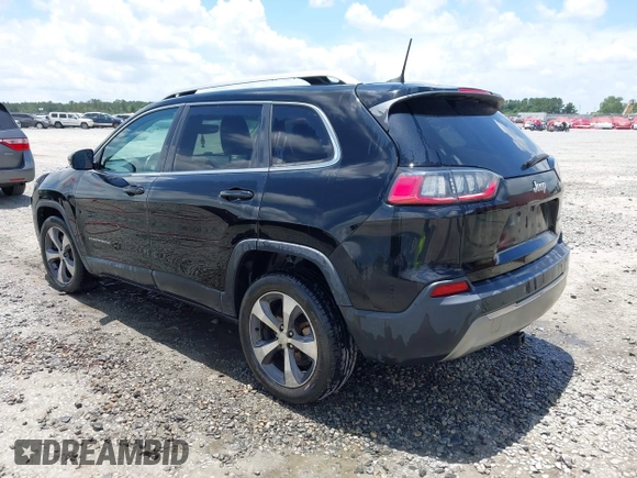 2019 Jeep Cherokee Limited with VIN 1C4PJLDB1KD266115, listed as a IAAI auction lot 42543563 with 85,513 mi miles and . Bid and sale history available at DreamBid. Image 3.