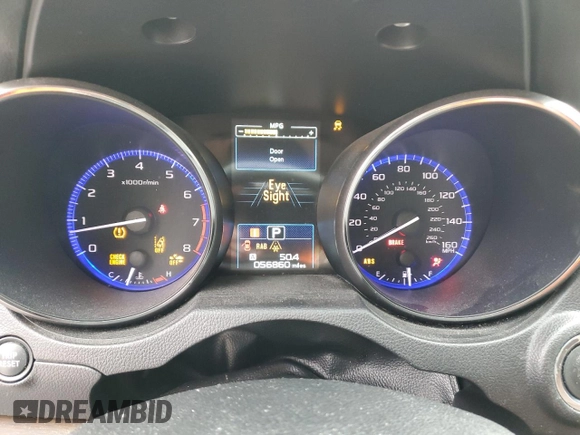 2017 Subaru Outback Touring with VIN 4S4BSETC0H3209198, listed as a Copart auction lot 44731005 with 56,860 mi miles and Salvage title. Bid and sale history available at DreamBid. Image 9.