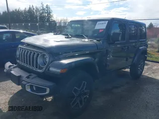 2025 Jeep Wrangler Sahara with VIN 1C4PJXENXSW527925, listed as a IAAI auction lot 41818650 with 5,478 mi miles and . Bid and sale history available at DreamBid. Image 17.