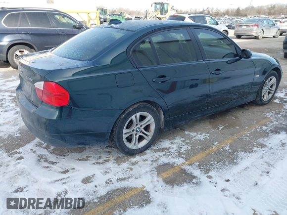 2008 BMW 3 Series 328xi with VIN WBAVC93588K042972, listed as a IAAI auction lot 41419822 with 134,843 mi miles. Bid and sale history available at carsss.com. Image 4.