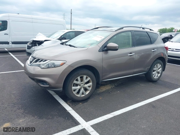 2012 Nissan Murano SV with VIN JN8AZ1MW6CW236317, listed as a IAAI auction lot 42113788 with 172,733 mi miles. Bid and sale history available at carsss.com. Image 2.