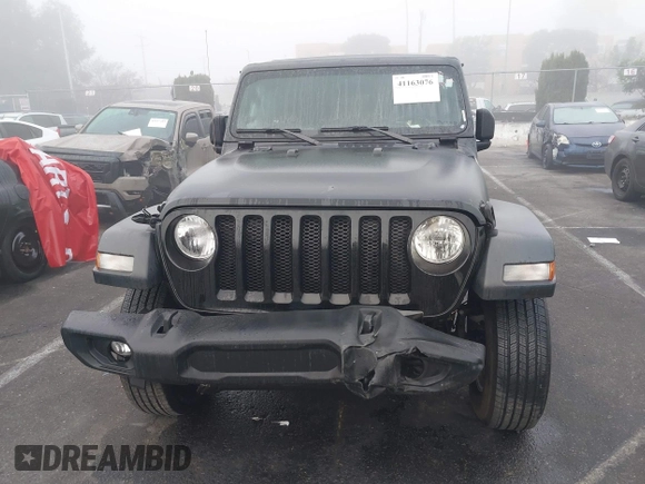 2022 Jeep Wrangler Unlimited Sport with VIN 1C4HJXDG1NW251565, listed as a IAAI auction lot 41163076 with 24,877 mi miles and . Bid and sale history available at DreamBid. Image 12.