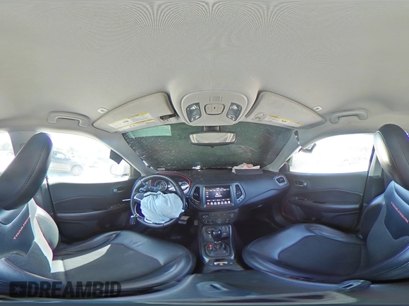 2019 Jeep Compass Trailhawk with VIN 3C4NJDDBXKT629955, listed as a Copart auction lot 47613695 with 113,820 mi miles and Salvage Title. Bid and sale history available at DreamBid. Image 13.