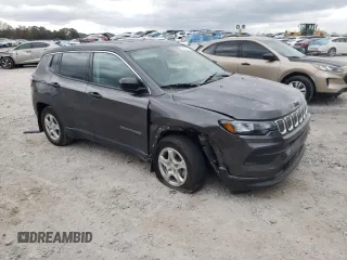 2022 Jeep Compass Sport with VIN 3C4NJCAB3NT103282, listed as a Copart auction lot 79294214 with 37,925 mi miles and Salvage Title. Bid and sale history available at carsss.com. Image 4.