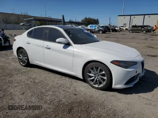 2023 Alfa Romeo Giulia with VIN ZARFAMAN9P7667245, listed as a Copart auction lot 49924525 with 4,799 mi miles and Salvage title. Bid and sale history available at DreamBid. Image 4.