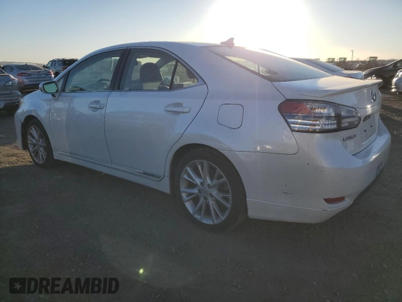 2010 Lexus HS 250h with VIN JTHBB1BA7A2005277, listed as a Copart auction lot 88776395 with 135,589 mi miles and Salvage Title. Bid and sale history available at DreamBid. Image 2.