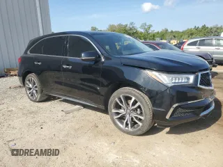 2020 Acura MDX Technology with VIN 5J8YD3H59LL018154, listed as a Copart auction lot 55801495 with 115,411 mi miles and Non Repairable. Bid and sale history available at carsss.com. Image 4.
