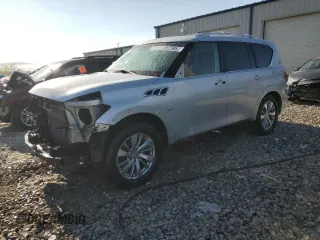 2015 Infiniti QX80 z VIN JN8AZ2NE5F9080124, wystawiony jako Copart lot #55226415 z przebiegiem Nie podano mil oraz Czysty tytuł • Clean title. Historia ofert i sprzedaży dostępna na DreamBid. Obrazek 1.