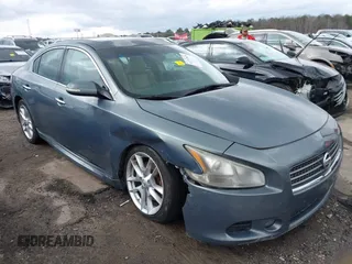 2009 Nissan Maxima SV with VIN 1N4AA51EX9C856464, listed as a IAAI auction lot 41733424 with 195,161 mi miles and . Bid and sale history available at DreamBid. Image 1.