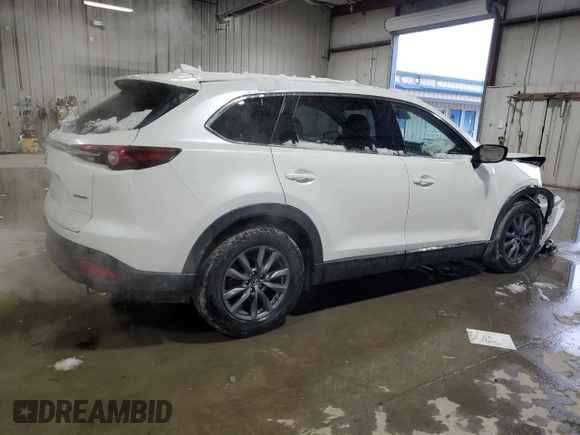 2022 Mazda CX-9 Touring with VIN JM3TCBCY7N0604340, listed as a Copart auction lot 46699465 with 45,478 mi miles and Salvage Title. Bid and sale history available at carsss.com. Image 3.
