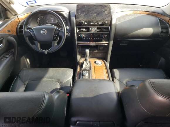 2022 Nissan Armada SL with VIN JN8AY2BD8N9676096, listed as a Copart auction lot 86125944 with 117,106 mi miles and Salvage Title. Bid and sale history available at carsss.com. Image 8.