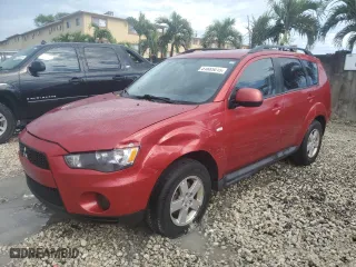 2010 Mitsubishi Outlander ES with VIN JA4AS2AW5AZ017218, listed as a Copart auction lot 51685015 with 92,286 mi miles and Salvage Title. Bid and sale history available at carsss.com. Image 1.