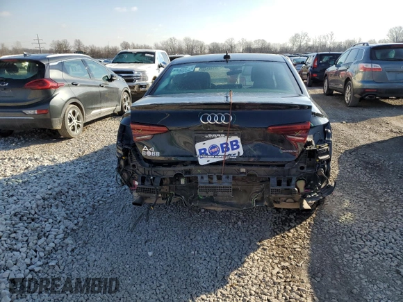 2019 Audi A4 Premium Plus with VIN WAUENAF42KA073971, listed as a Copart auction lot 89149745 with 53,863 mi miles and Salvage Title. Bid and sale history available at carsss.com. Image 6.