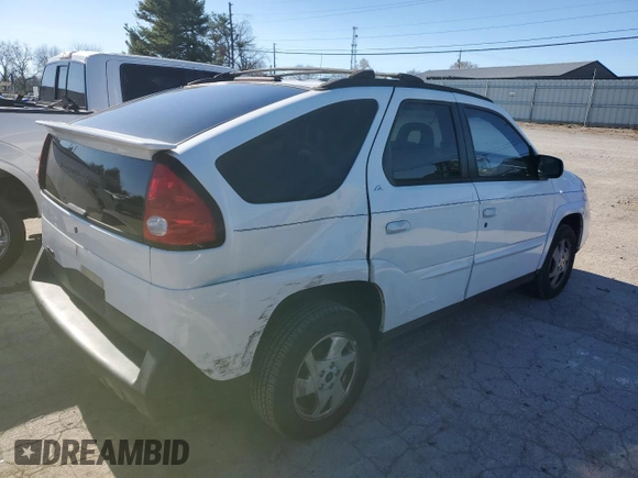 2002 Pontiac Aztek z VIN 3G7DA03E72S595347, wystawiony jako Copart lot #80095954 z przebiegiem Nie podano mil oraz Szkoda całkowita • Salvage title. Historia ofert i sprzedaży dostępna na DreamBid. Obrazek 3.