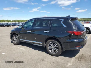 2019 Infiniti QX60 Luxe with VIN 5N1DL0MM4KC561711, listed as a Copart auction lot 57309695 with 46,642 mi miles and Salvage title. Bid and sale history available at DreamBid. Image 2.