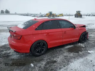 2017 Audi A3 Sedan Premium with VIN WAUAUGFF4H1036323, listed as a Copart auction lot 45706635 with 88,266 mi miles and Salvage Title. Bid and sale history available at carsss.com. Image 3.