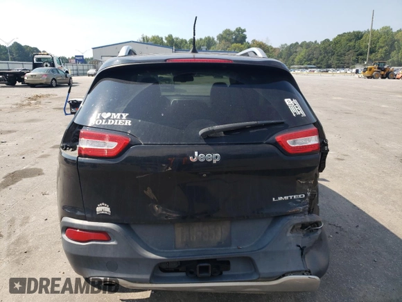 2016 Jeep Cherokee Limited with VIN 1C4PJLDB0GW136788, listed as a Copart auction lot 69684644 with 126,039 mi miles and Salvage title. Bid and sale history available at DreamBid. Image 6.