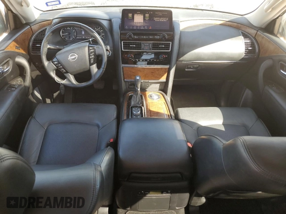 2023 Nissan Armada SL with VIN JN8AY2BA5P9401536, listed as a Copart auction lot 45586885 with 31,481 mi miles and Salvage Title. Bid and sale history available at carsss.com. Image 8.