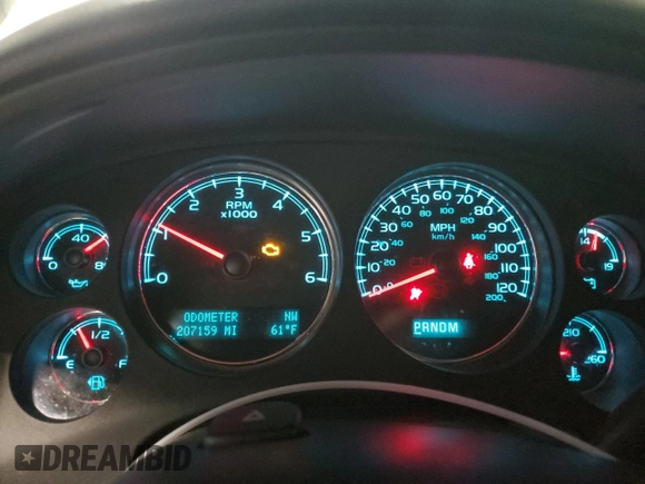 2014 Chevrolet Suburban LT with VIN 1GNSKJE72ER231913, listed as a Copart auction lot 56157745 with 207,159 mi miles and Non Repairable. Bid and sale history available at DreamBid. Image 9.