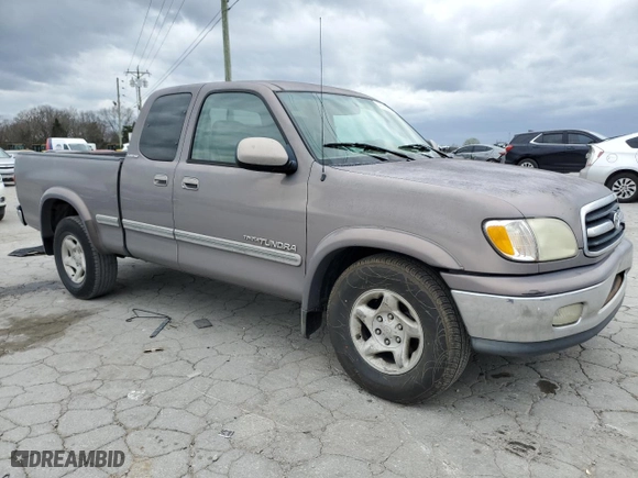 2001 Toyota Tundra Ltd with VIN 5TBRT38121S201676, listed as a Copart auction lot 49929835 with 271,168 mi miles and Salvage Title. Bid and sale history available at carsss.com. Image 4.