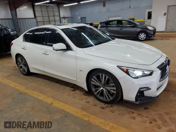 2019 Infiniti Q50 Luxe с VIN JN1EV7APXKM515517, выставлен на аукционе Copart как лот 58381035 с пробегом 125 791 миль миль и Списание • Salvage title. История ставок и продаж доступна на DreamBid. Изображение 4.
