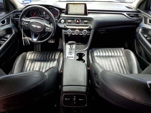 2019 Genesis G70 Advanced с VIN KMTG74LE6KU014488, выставлен на аукционе Copart как лот 56148175 с пробегом 188 469 миль миль и Списание • Salvage title. История ставок и продаж доступна на DreamBid. Изображение 8.