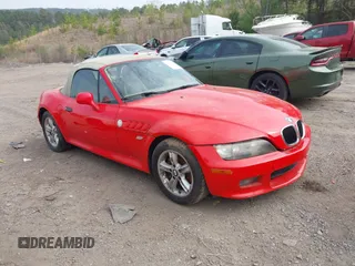 2000 BMW Z3 2.5L with VIN WBACH934XYLF88766, listed as a IAAI auction lot 41906705 with 1 mi miles. Bid and sale history available at carsss.com. Image 1.