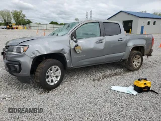 2021 Chevrolet Colorado 4WD LT z VIN 1GCGTCEN5M1298492, wystawiony jako Copart lot #56751315 z przebiegiem 21 833 mil mil oraz Szkoda całkowita • Salvage title. Historia ofert i sprzedaży dostępna na DreamBid. Obrazek 1.