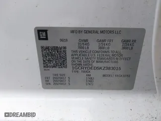 2019 Chevrolet Silverado 1500 LT with VIN 1GCRYDED5KZ383015, listed as a IAAI auction lot 41717968 with 84,489 mi miles. Bid and sale history available at carsss.com. Image 9.