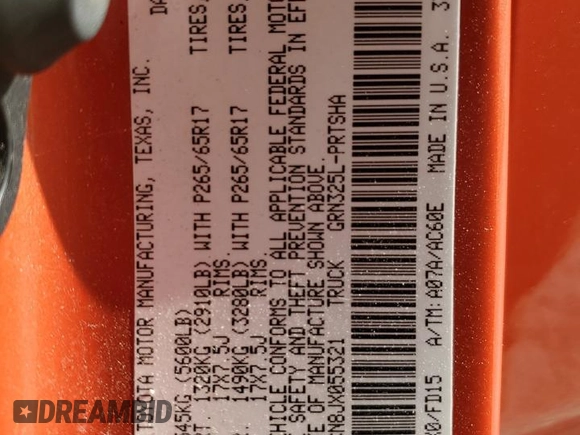 2018 Toyota Tacoma SR5 z VIN 5TFAZ5CN8JX055321, wystawiony jako Copart lot #60101445 z przebiegiem 111 153 mil mil oraz Szkoda całkowita • Salvage title. Historia ofert i sprzedaży dostępna na DreamBid. Obrazek 13.