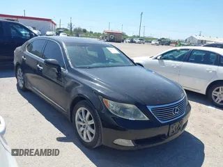 2007 Lexus LS 460 with VIN JTHBL46F075011627, listed as a IAAI auction lot 41805777 with 229,488 mi miles. Bid and sale history available at carsss.com. Image 1.