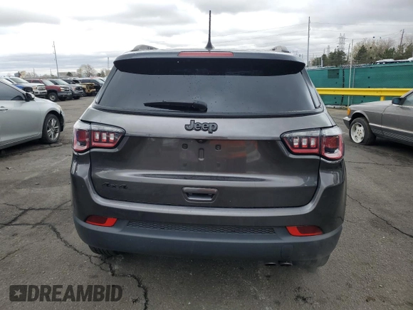 2018 Jeep Compass Altitude with VIN 3C4NJDBB8JT453120, listed as a Copart auction lot 52051085 with 87,653 mi miles and Salvage title. Bid and sale history available at DreamBid. Image 6.