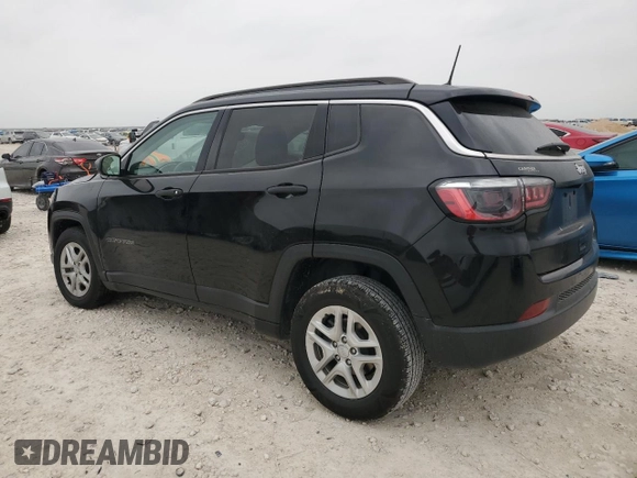 2021 Jeep Compass Sport with VIN 3C4NJCAB9MT510988, listed as a Copart auction lot 51683555 with 48,953 mi miles and Salvage title. Bid and sale history available at DreamBid. Image 2.