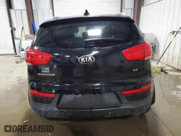 2015 Kia Sportage EX with VIN KNDPCCAC3F7712406, listed as a Copart auction lot 54839205 with 108,569 mi miles and Salvage title. Bid and sale history available at DreamBid. Image 6.