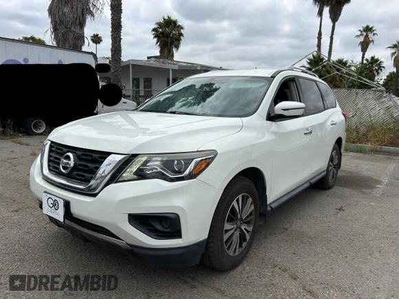 2017 Nissan Pathfinder SL with VIN 5N1DR2MM7HC908242, listed as a Copart auction lot 60121835 with 48,171 mi miles and Clean title. Bid and sale history available at DreamBid. Image 2.