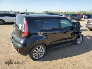2018 Kia Soul + with VIN KNDJP3A5XJ7561553, listed as a Copart auction lot 50185385 with 0 mi miles and Salvage Title. Bid and sale history available at carsss.com. Image 3.
